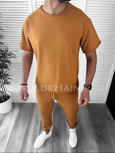 Tricou barbati maro oversize B7980 O3-3.3